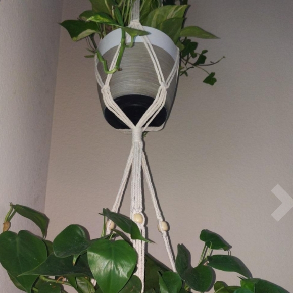 3 Tier 80" Macrame Plant Hanger Holder Flower Pot - Picture 8 of 9